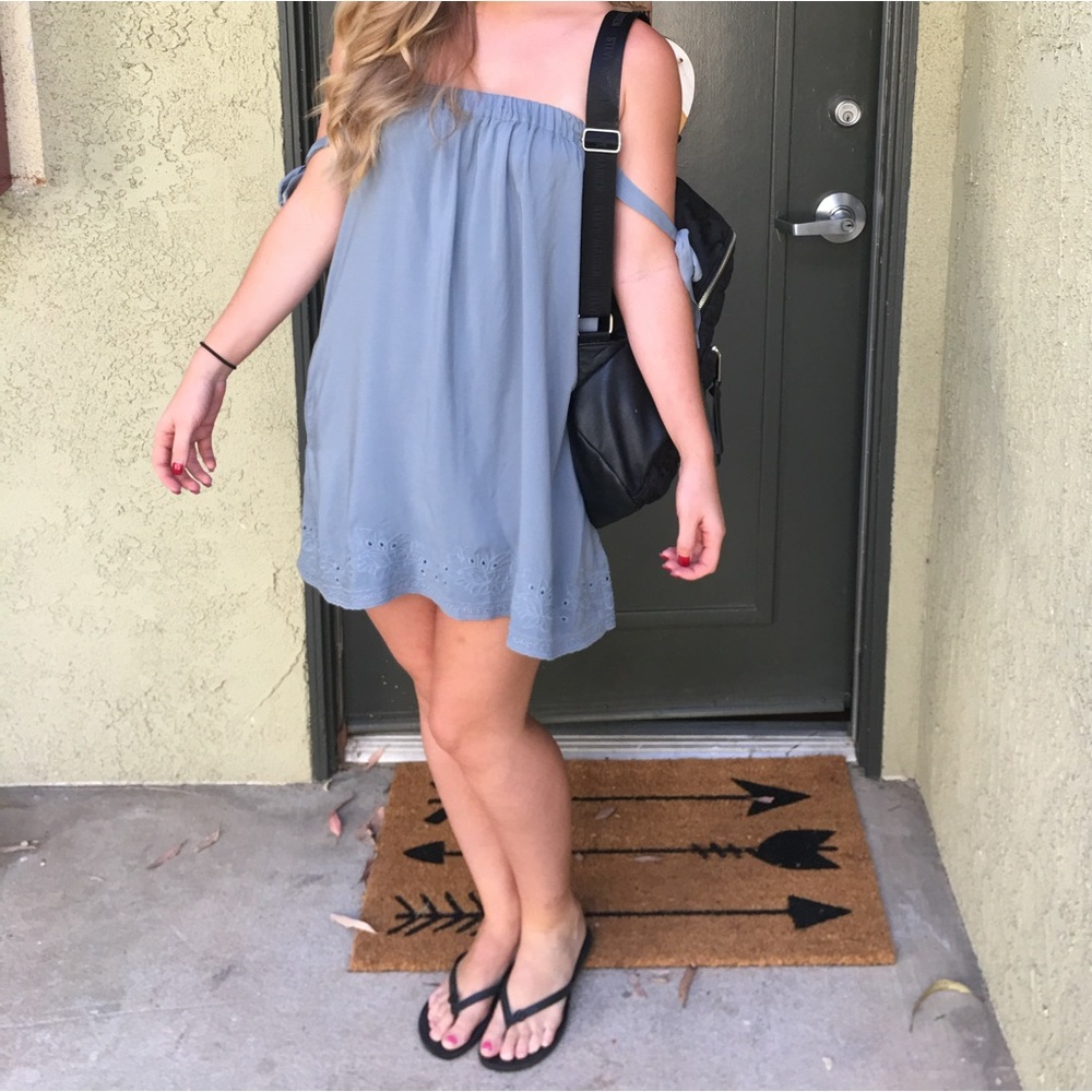 Strapless off the LSpace dress/coverup
